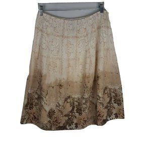 Apostrophe Women's Skirt ~ Sz 8 ~ Pleated ~ Beige